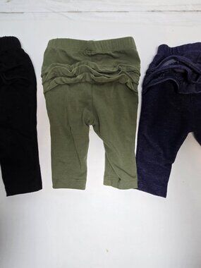 Old Navy Baby Girl Ruffle Leggings Bundle 0-3 Months